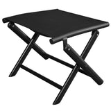 NNEVL Folding Footstool Black Aluminium and Textilene