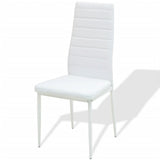 NNEVL Five Piece Dining Table and Chair Set White