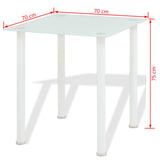 NNEVL Five Piece Dining Table and Chair Set White