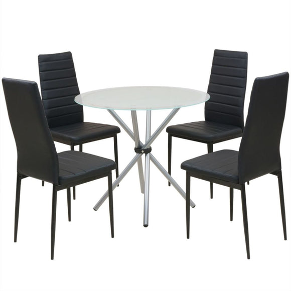 NNEVL Five Piece Dining Table and Chair Set
