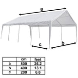 NNEVL Tent Top and Side Panels for 8x4 m Marquee