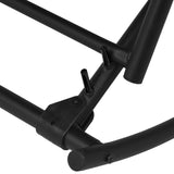 NNEVL Garden Rocking Chair Steel and Textilene Black