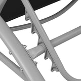 NNEVL Sun Loungers with Umbrella Aluminium Black
