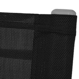 NNEVL Garden Rocking Chairs 2 pcs Steel and Textilene Black