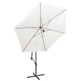 NNEVL Cantilever Umbrella 3 m Sand White
