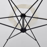 NNEVL Cantilever Umbrella 3 m Sand White