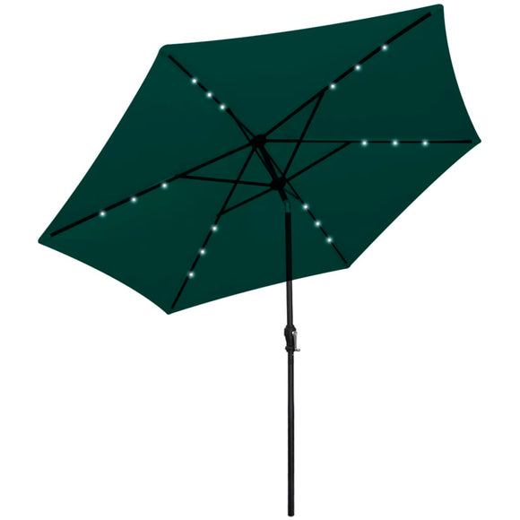 NNEVL LED Cantilever Umbrella 3 m Green