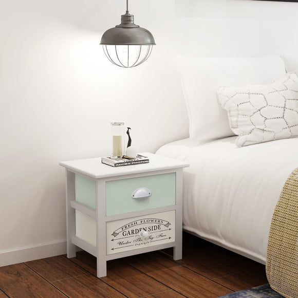 NNEVL French Bedside Cabinets 2 pcs Wood