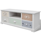 NNEVL French TV Cabinet Wood