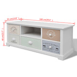 NNEVL French TV Cabinet Wood