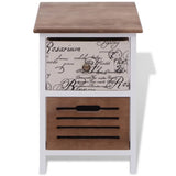 NNEVL Bedside Cabinet Wood