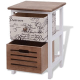 NNEVL Bedside Cabinets 2 pcs Wood