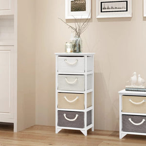 NNEVL Storage Cabinet 4 Drawers Wood