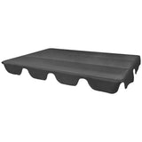NNEVL Replacement Canopy for Garden Swing Grey 226x186 cm