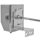 NNEVL BBQ Rotisserie Spit with Professional Motor Steel 900 mm
