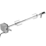 NNEVL BBQ Rotisserie Spit with Professional Motor Steel 1200 mm