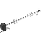 NNEVL BBQ Rotisserie Spit with Motor Steel 1000 mm