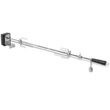 NNEVL BBQ Rotisserie Spit with Motor Steel 1000 mm