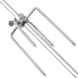NNEVL BBQ Rotisserie Spit with Motor Steel 1000 mm