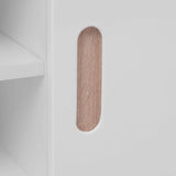 NNEVL TV Stand MDF 150x35x48.5 cm High Gloss White
