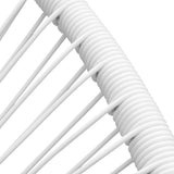 NNEVL Outdoor Rocking Chair White Poly Rattan