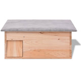 NNEVL Hedgehog House 45x33x22 cm Wood