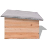 NNEVL Hedgehog House 45x33x22 cm Wood