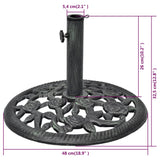 NNEVL Umbrella Base Cast Iron 12 kg 48 cm