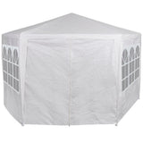 NNEVL Marquee with 6 Side Walls White 2x2 m