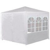 NNEVL Marquee with 6 Side Walls White 2x2 m