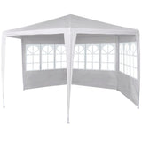 NNEVL Marquee with 6 Side Walls White 2x2 m