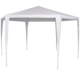 NNEVL Marquee with 6 Side Walls White 2x2 m