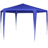 NNEVL Marquee with 6 Side Walls Blue 2x2 m