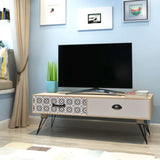 NNEVL TV Side Table 100x40x35 cm Brown