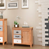 NNEVL Sideboard 65x35x60 cm Solid Wood Eucalyptus