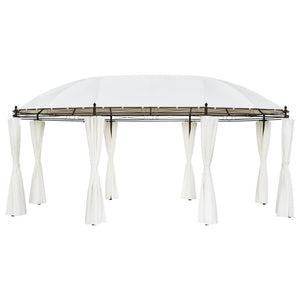 NNEVL Gazebo Cream White 530x350x265 cm