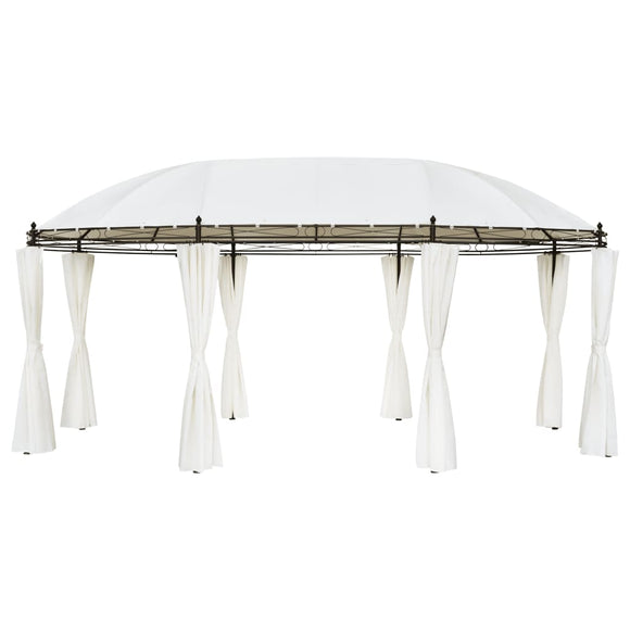 NNEVL Gazebo Cream White 530x350x265 cm