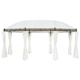 NNEVL Gazebo Cream White 530x350x265 cm