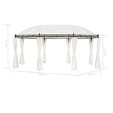 NNEVL Gazebo Cream White 530x350x265 cm