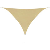 NNEVL Sunshade Sail Oxford Fabric Triangular 5x5x5 m Beige