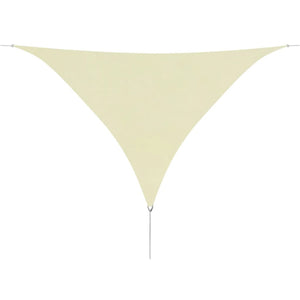 NNEVL Sunshade Sail Oxford Fabric Triangular 3.6x3.6x3.6 m Cream