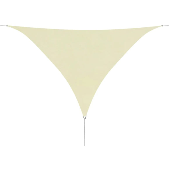 NNEVL Sunshade Sail Oxford Fabric Triangular 3.6x3.6x3.6 m Cream
