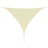 NNEVL Sunshade Sail Oxford Fabric Triangular 3.6x3.6x3.6 m Cream