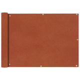 NNEVL Balcony Screen Oxford Fabric 75x400 cm Terracotta