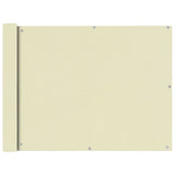 NNEVL Balcony Screen Oxford Fabric 90x400 cm Cream