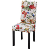 NNEVL Dining Chairs 6 pcs Multicolour Fabric