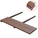 NNEVL WPC Decking Boards 6 pcs Brown