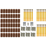 NNEVL WPC Decking Boards 6 pcs Brown