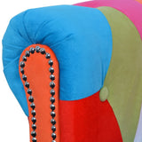 NNEVL Chesterfield Sofa 2-Seater Fabric