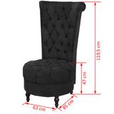NNEVL High Back Sofa Chair Black Fabric